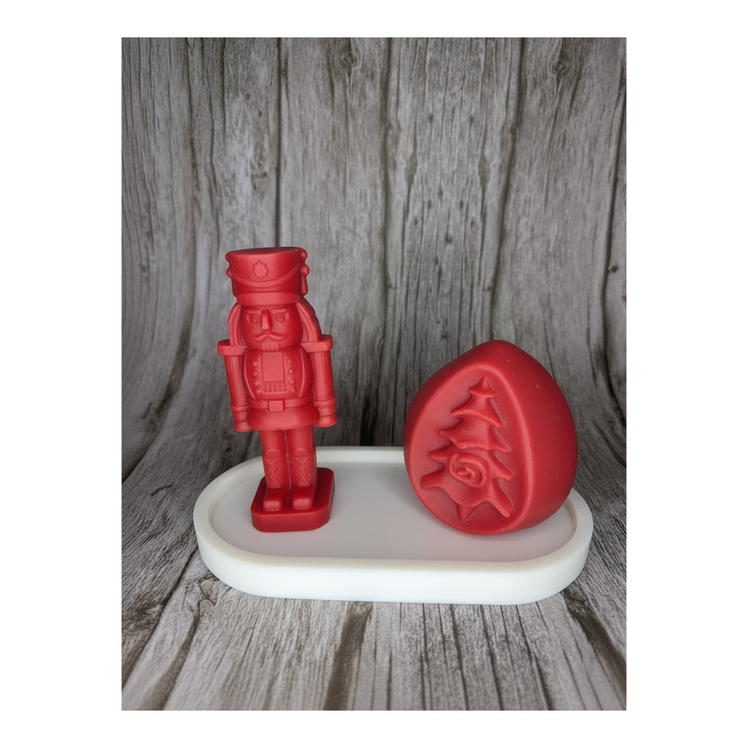 Set Natalizio “Schiaccianoci e Magia” in Cera di Soia