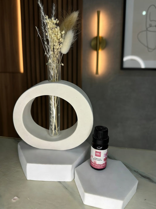 Profumatore in Gesso “Aura” con Fiala in Vetro