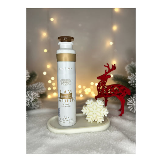 Set Profumato I Am White – Fiocco di Neve & Vassoio in Cera di Soia