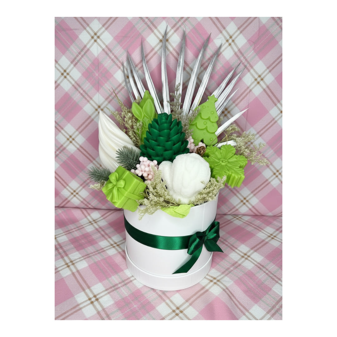 Bouquet “Luce di Natale” – Candele Artigianali a Tema Natalizio