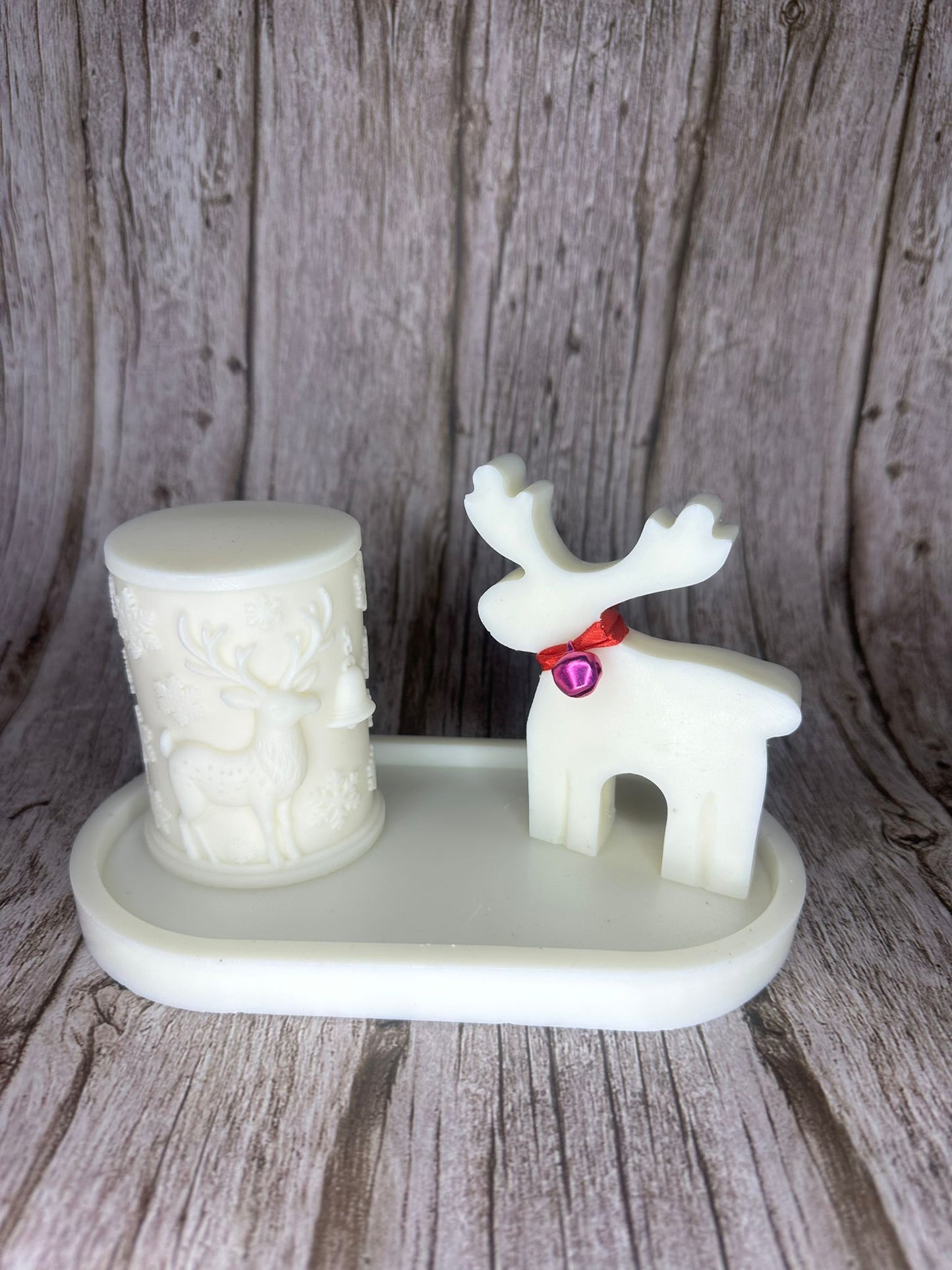 Set Natalizio “Dolce Renna” in Cera di Soia