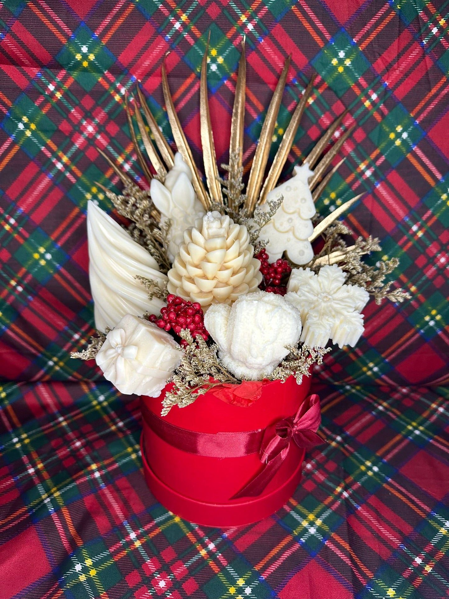 Bouquet “Luce di Natale” – Candele Artigianali a Tema Natalizio