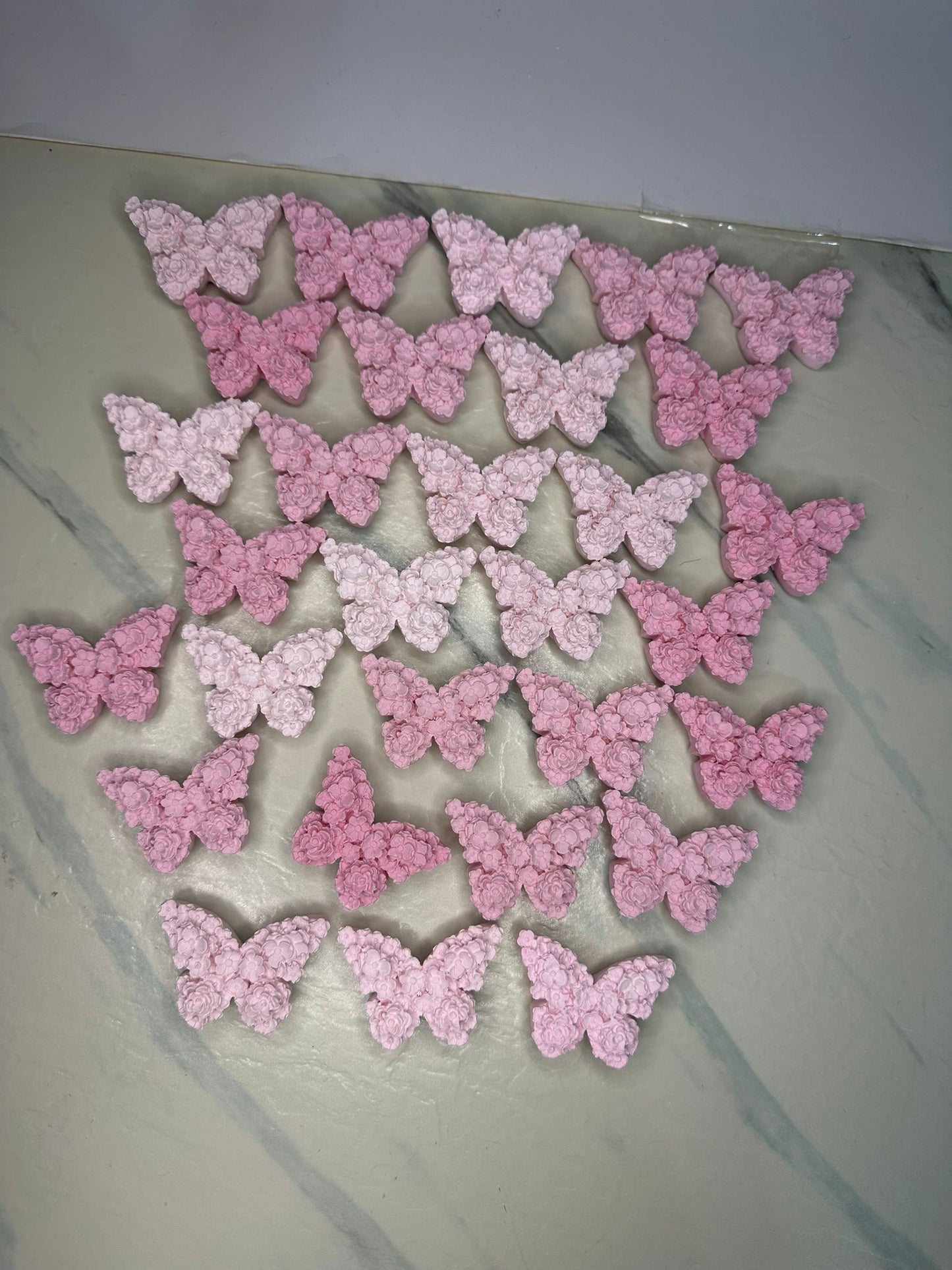Farfalle Decorative in Rilievo SET di 10 farfalle