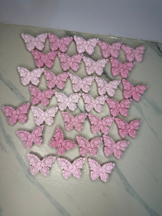 Farfalle Decorative in Rilievo SET di 10 farfalle