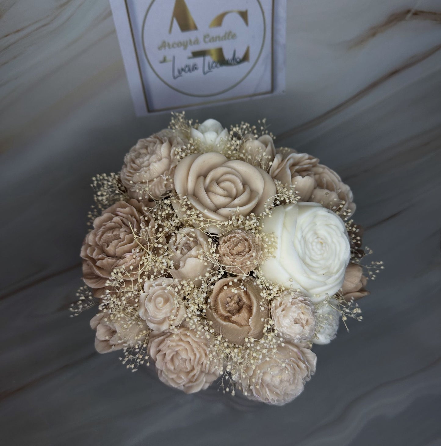 Bouquet Eleganza Naturale in Cera di Soia