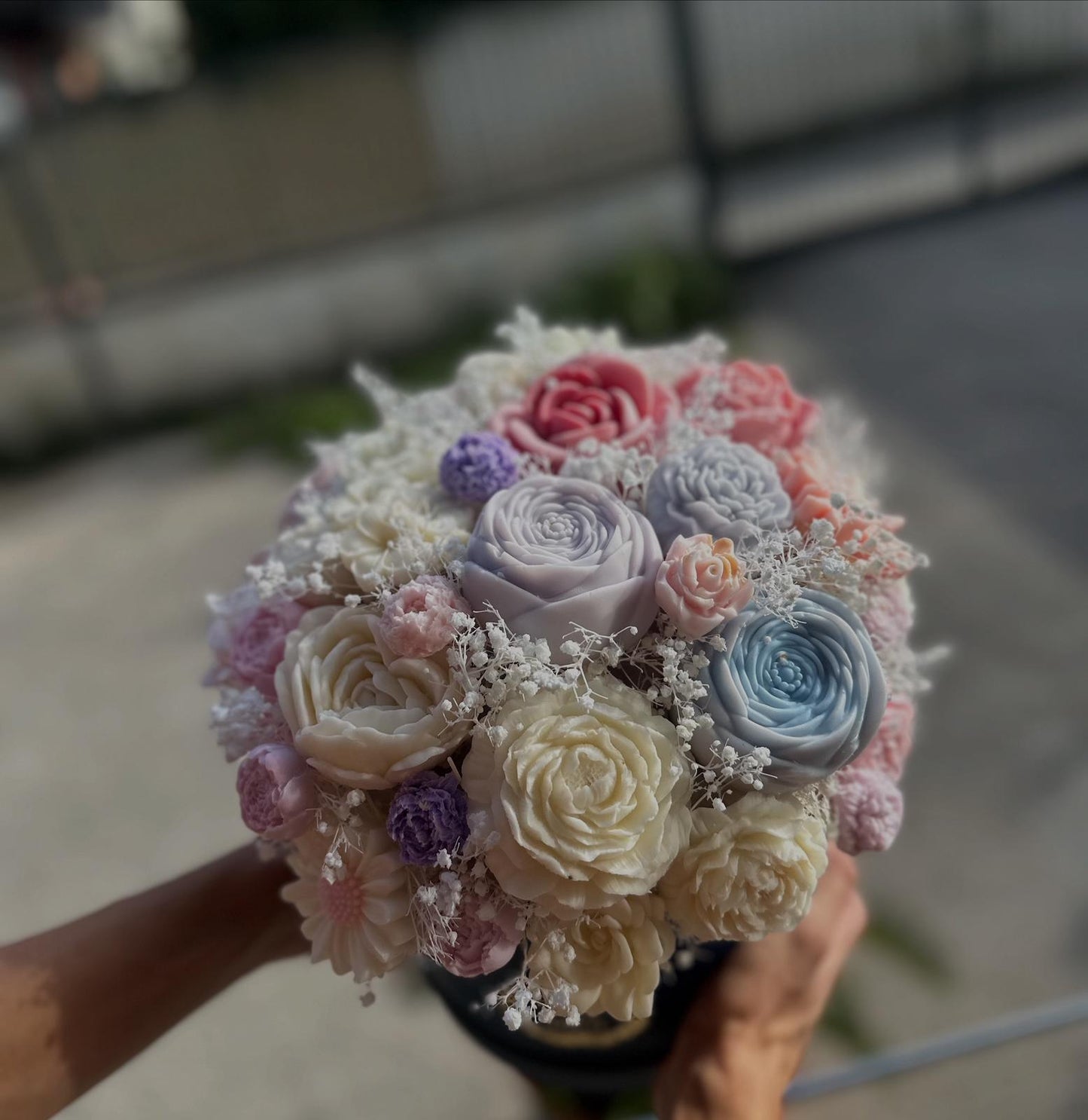 Fiori preziosi in cera di soia