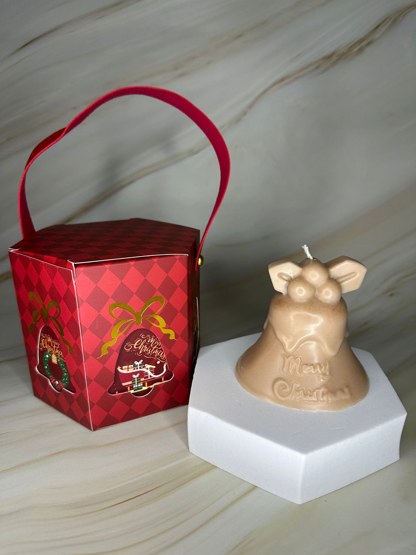 Candela “Campanella di Natale” in Cera di Soia