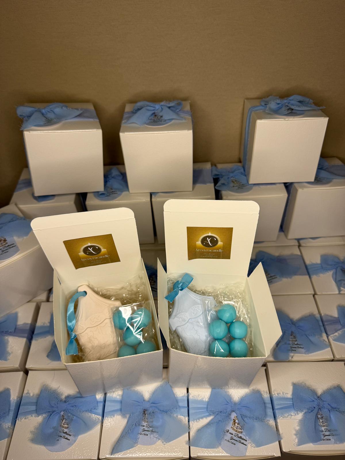 Mini Carillon a Forma di Casetta in Gesso