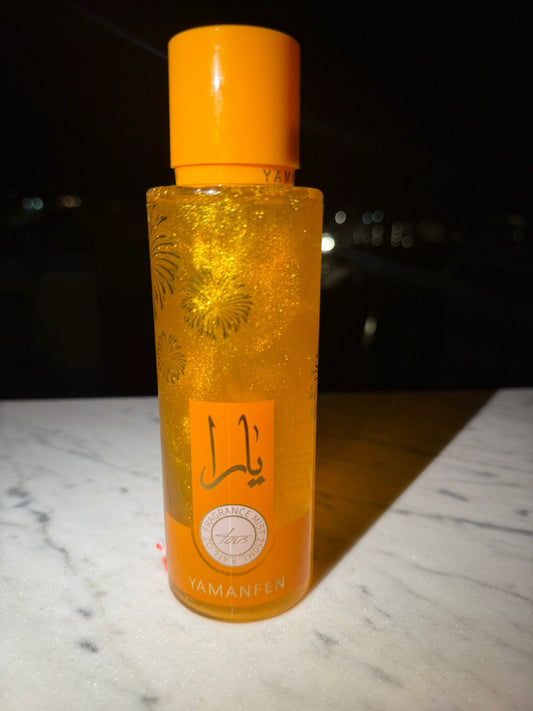 YAMANFEN – Layla Sunset Fragrance Mist con Glitter