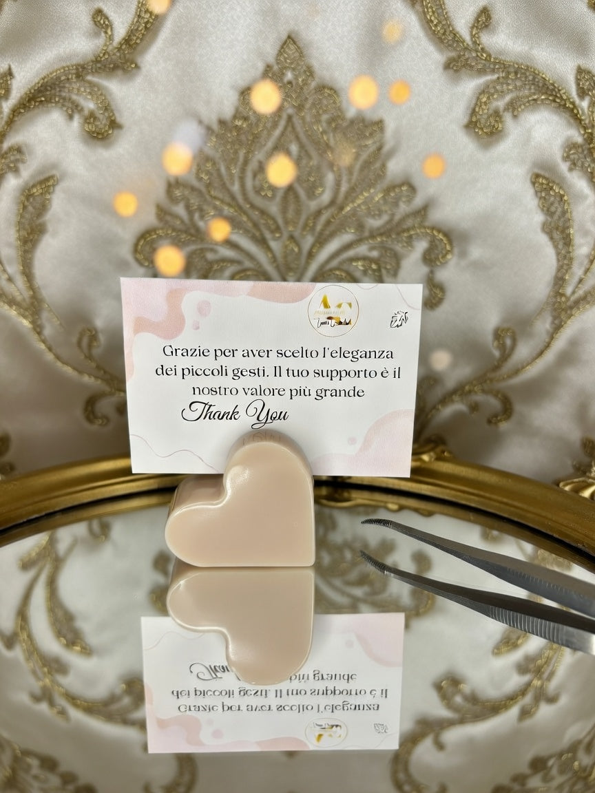 Porta Foto Cuore in Gesso