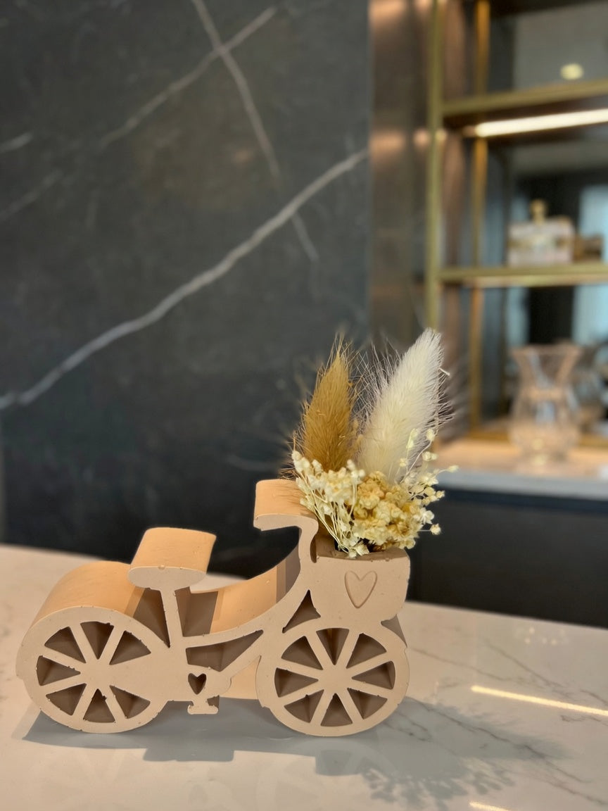 Bicicletta Fiorita in Gesso Artigianale