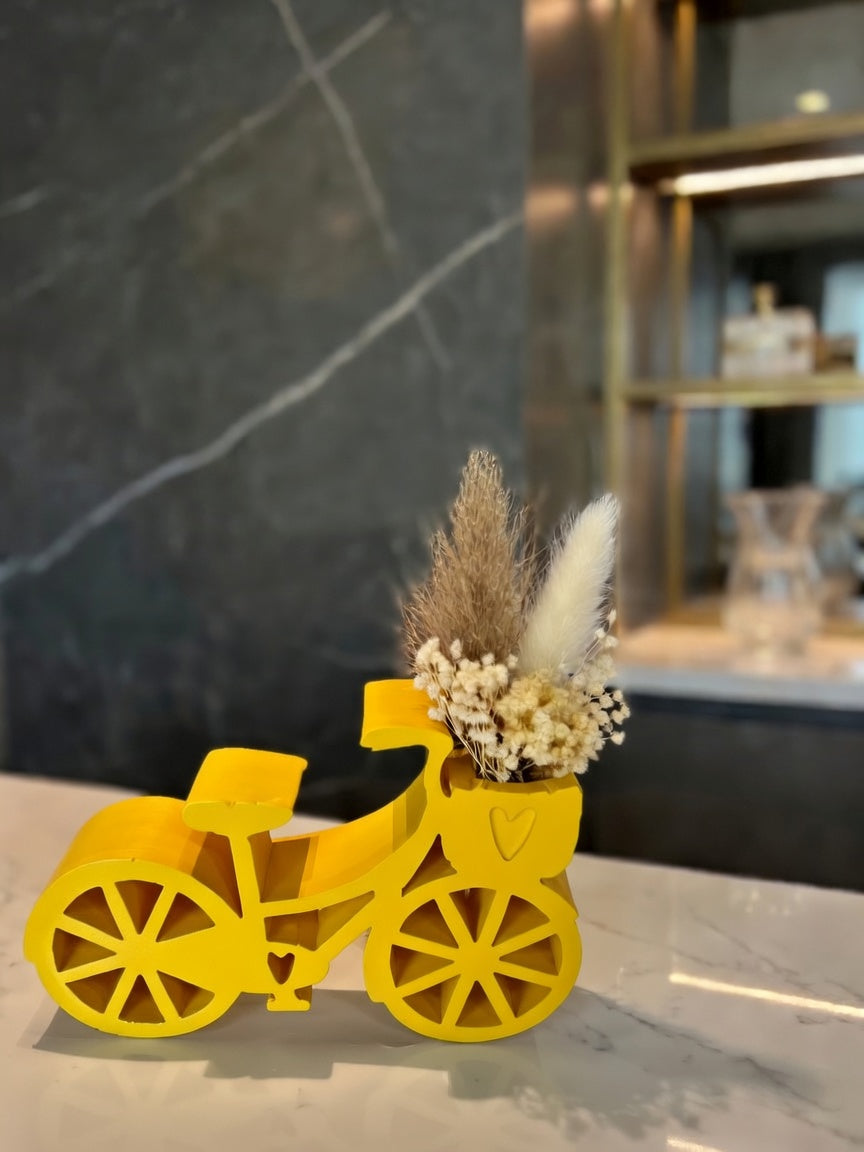 Bicicletta Fiorita in Gesso Artigianale