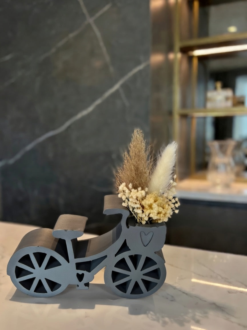 Bicicletta Fiorita in Gesso Artigianale