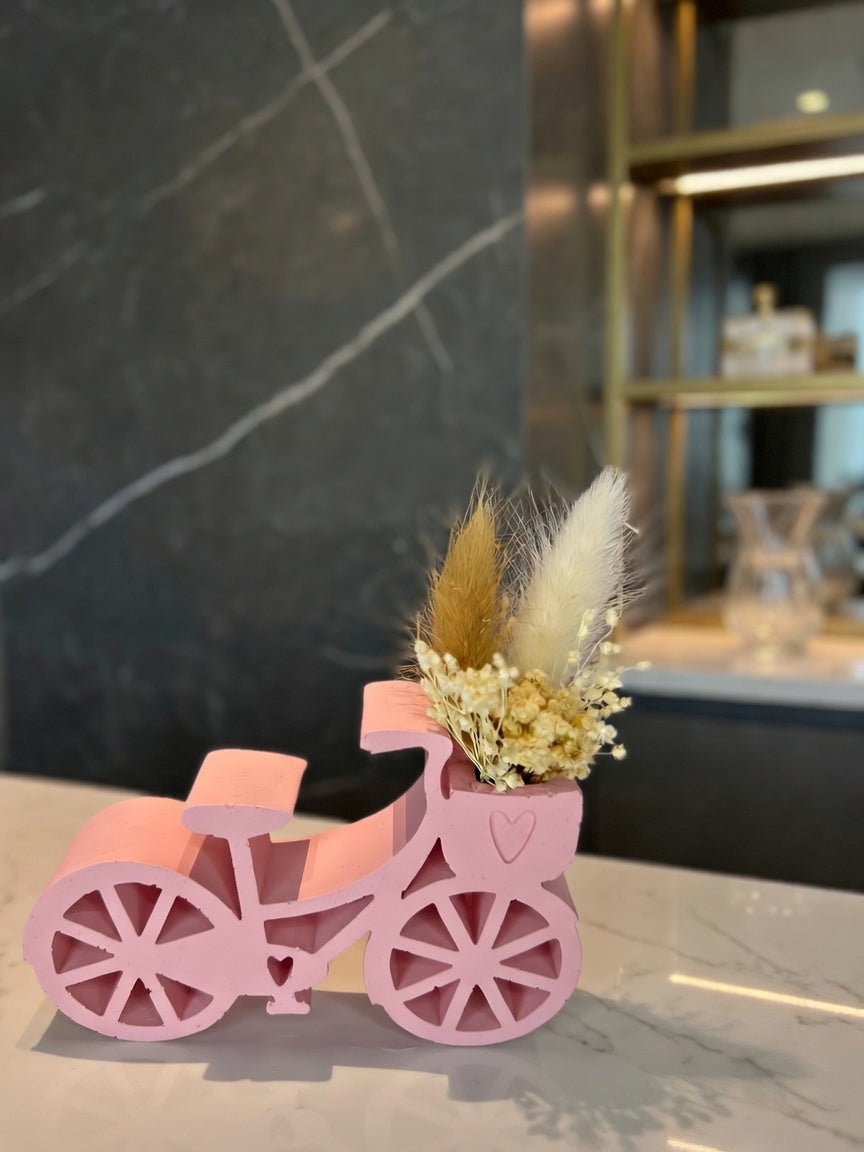 Bicicletta Fiorita in Gesso Artigianale