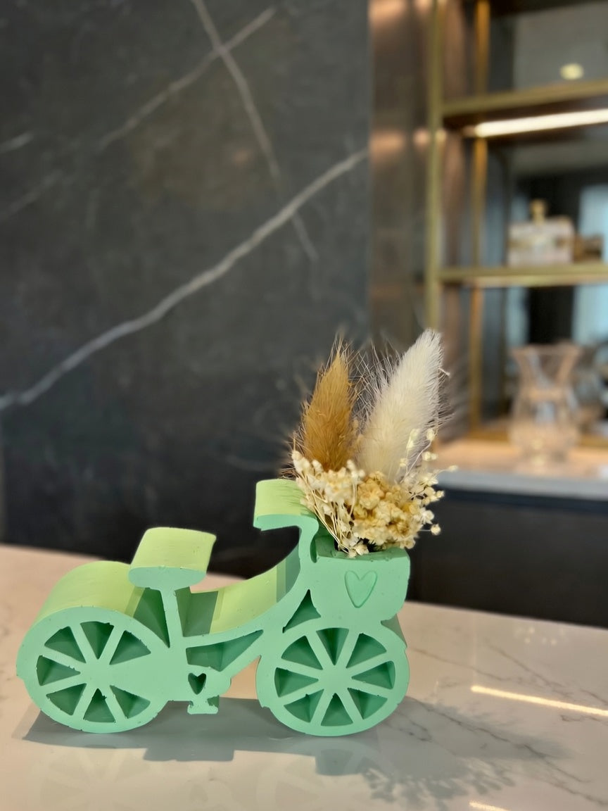 Bicicletta Fiorita in Gesso Artigianale