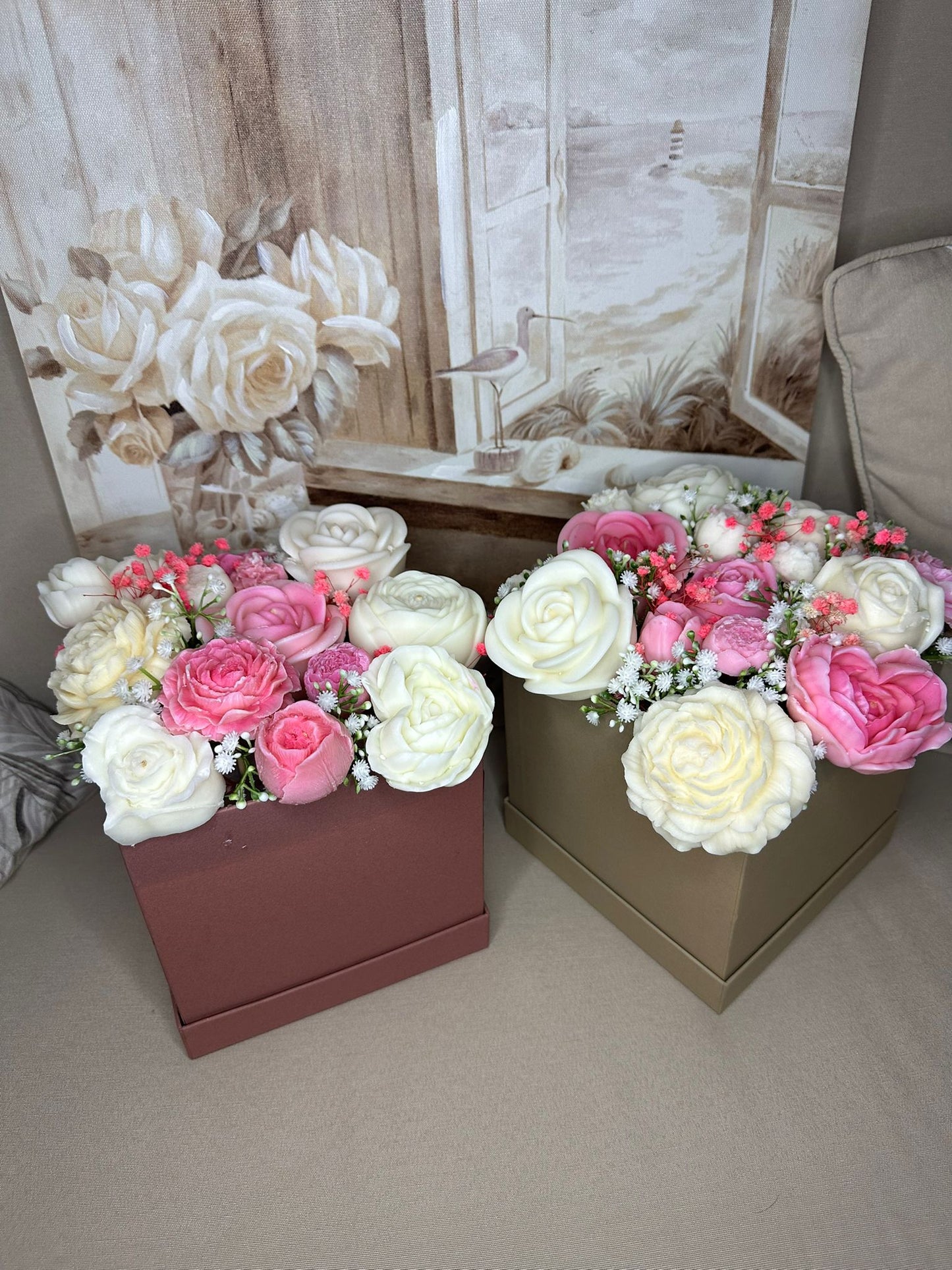 Bouquet in cera di soia