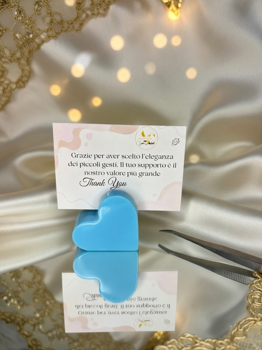 Porta Foto Cuore in Gesso