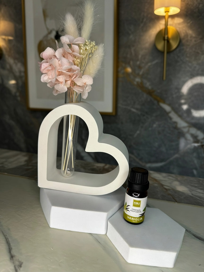 Cuore d’Essenza – Profumatore in Gesso Artigianale