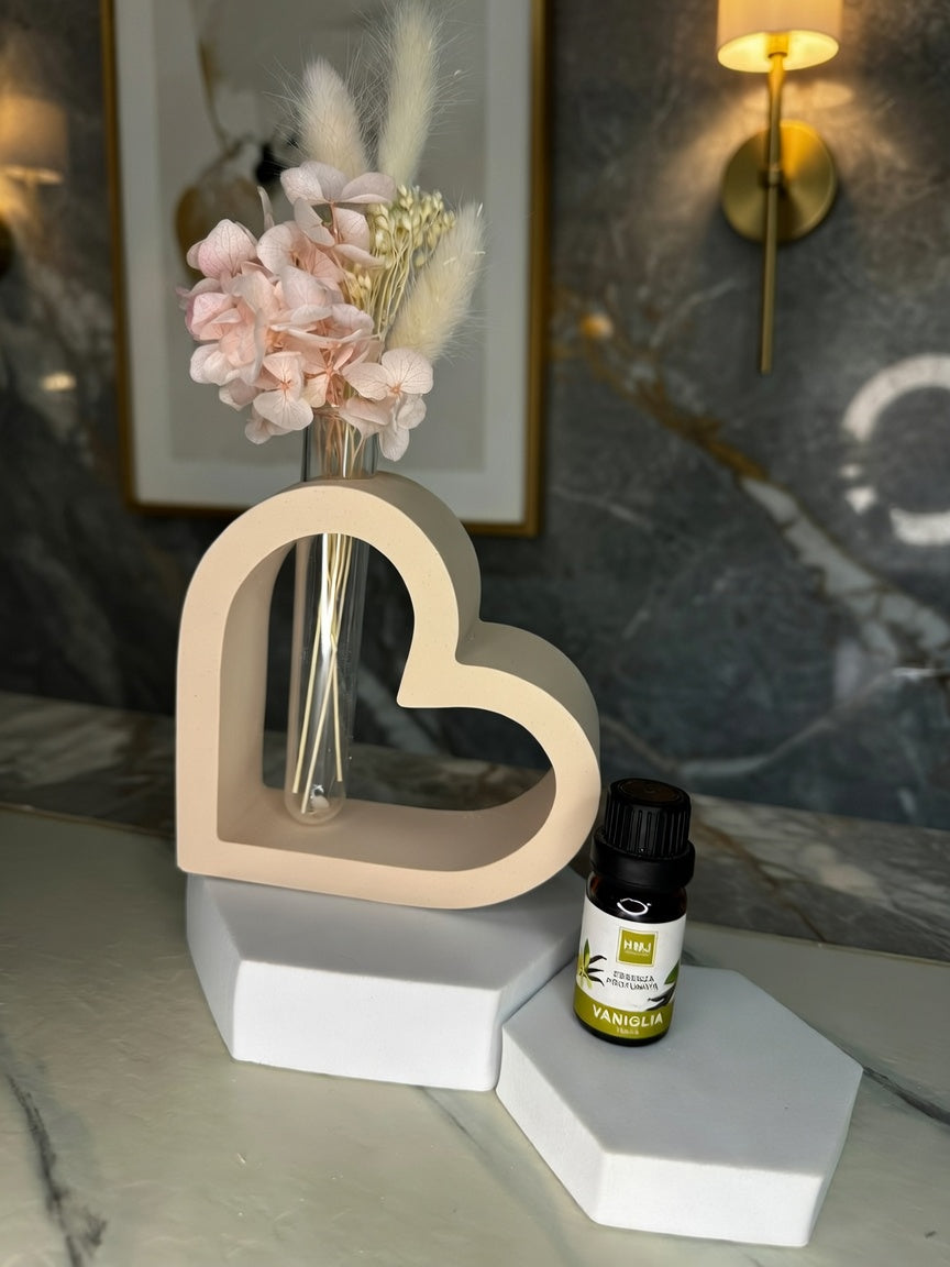Cuore d’Essenza – Profumatore in Gesso Artigianale