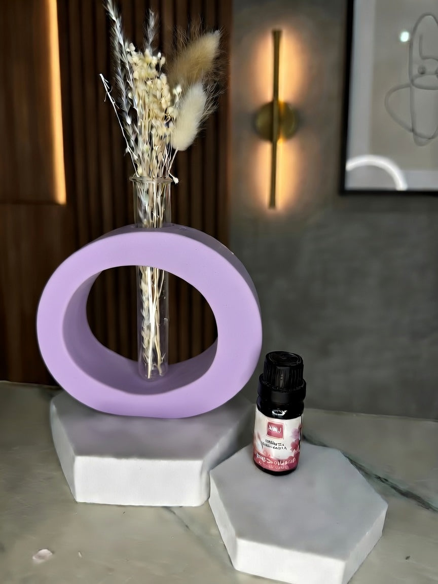Profumatore in Gesso “Aura” con Fiala in Vetro