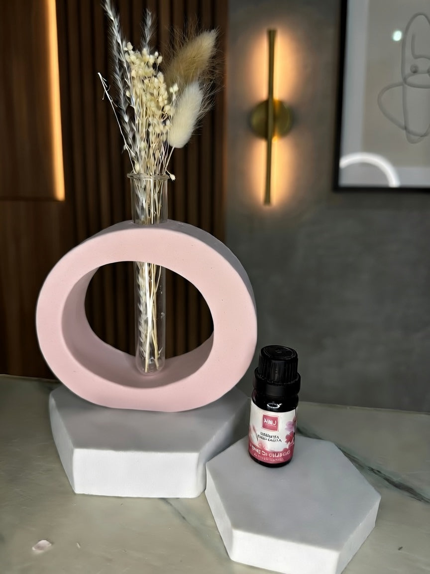 Profumatore in Gesso “Aura” con Fiala in Vetro