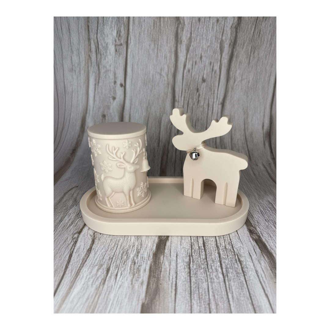 Set Natalizio “Dolce Renna” in Cera di Soia