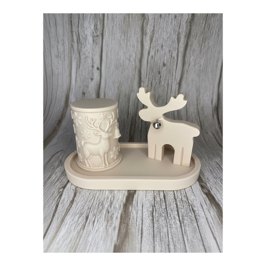 Set Natalizio “Dolce Renna” in Cera di Soia