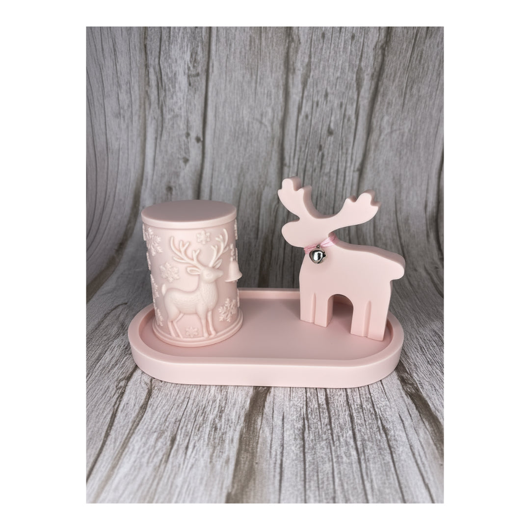 Set Natalizio “Dolce Renna” in Cera di Soia