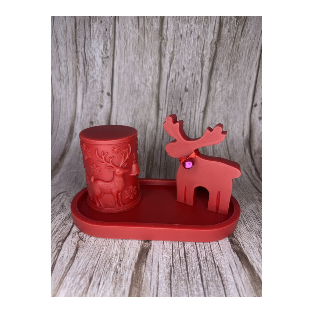 Set Natalizio “Dolce Renna” in Cera di Soia