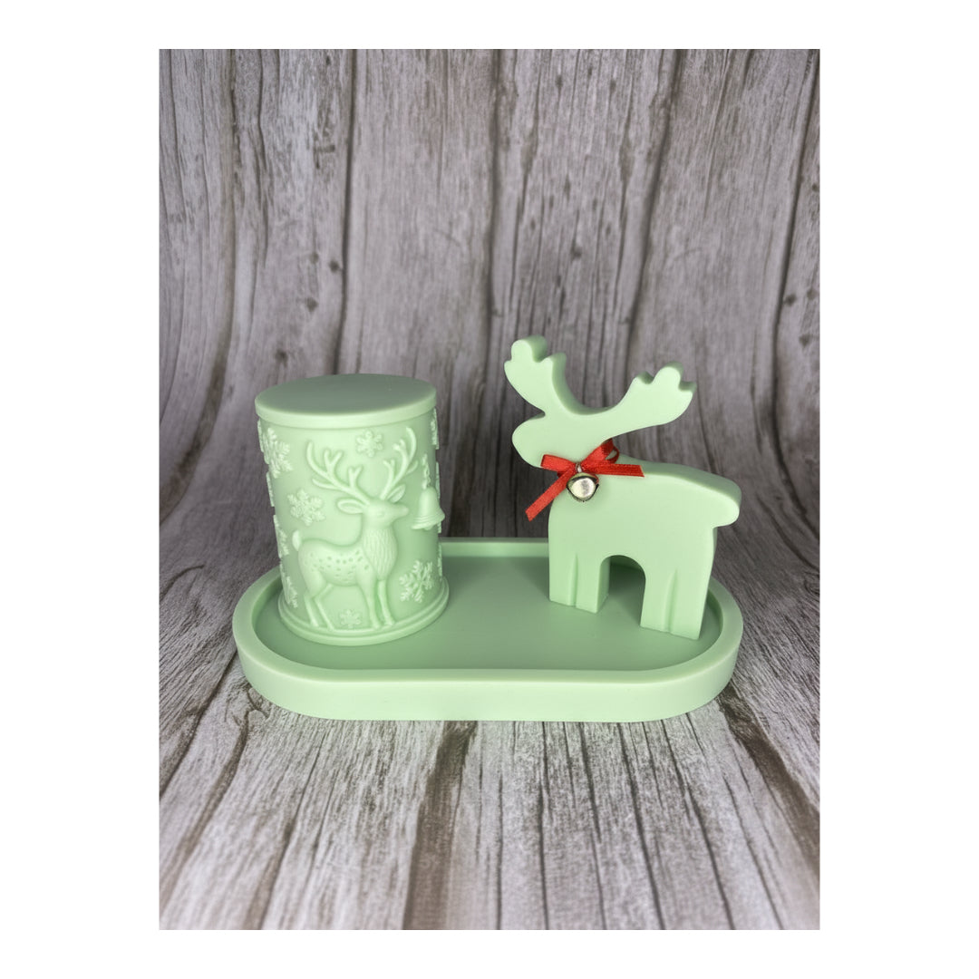 Set Natalizio “Dolce Renna” in Cera di Soia